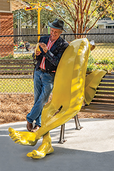 Just Chillin' sculpture