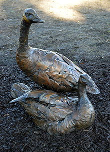 Canada Geese sculpture by Paul Rhymer