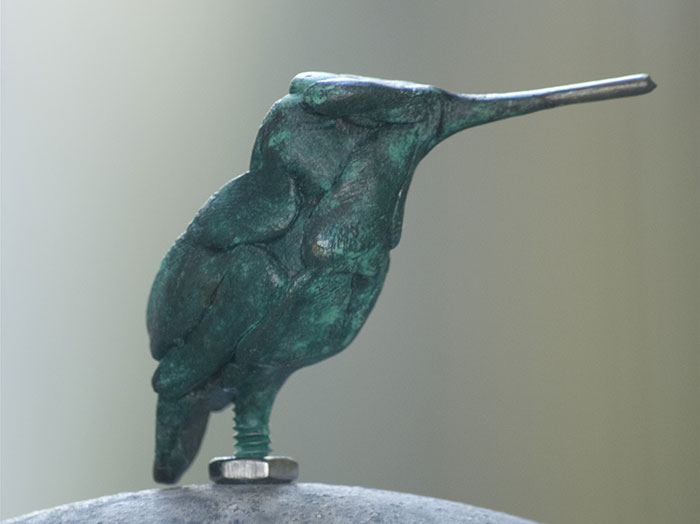 Hummingbird sculpture by Paul Rhymer